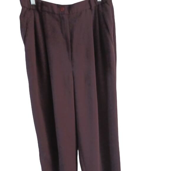 COMPONENTS Women's Dark Wine Colored Pants Size 14 - Picture 1 of 3